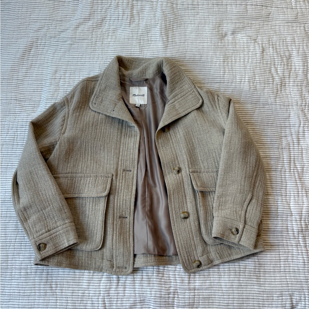 Madewell Kids Tan Wool-Blend Jacket